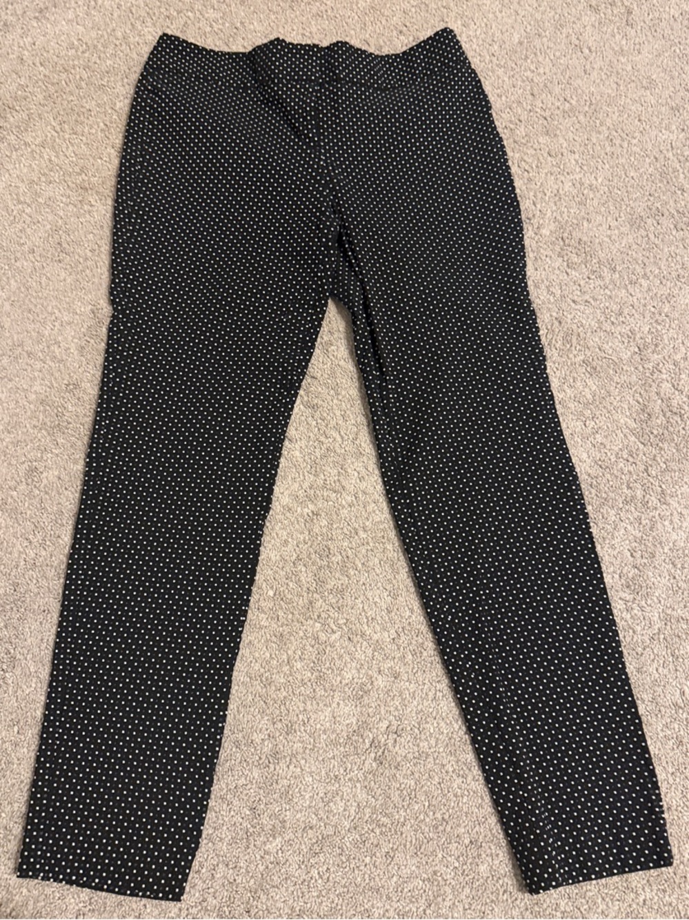 Worthington Black Pants with White Polka Dots - Skinny